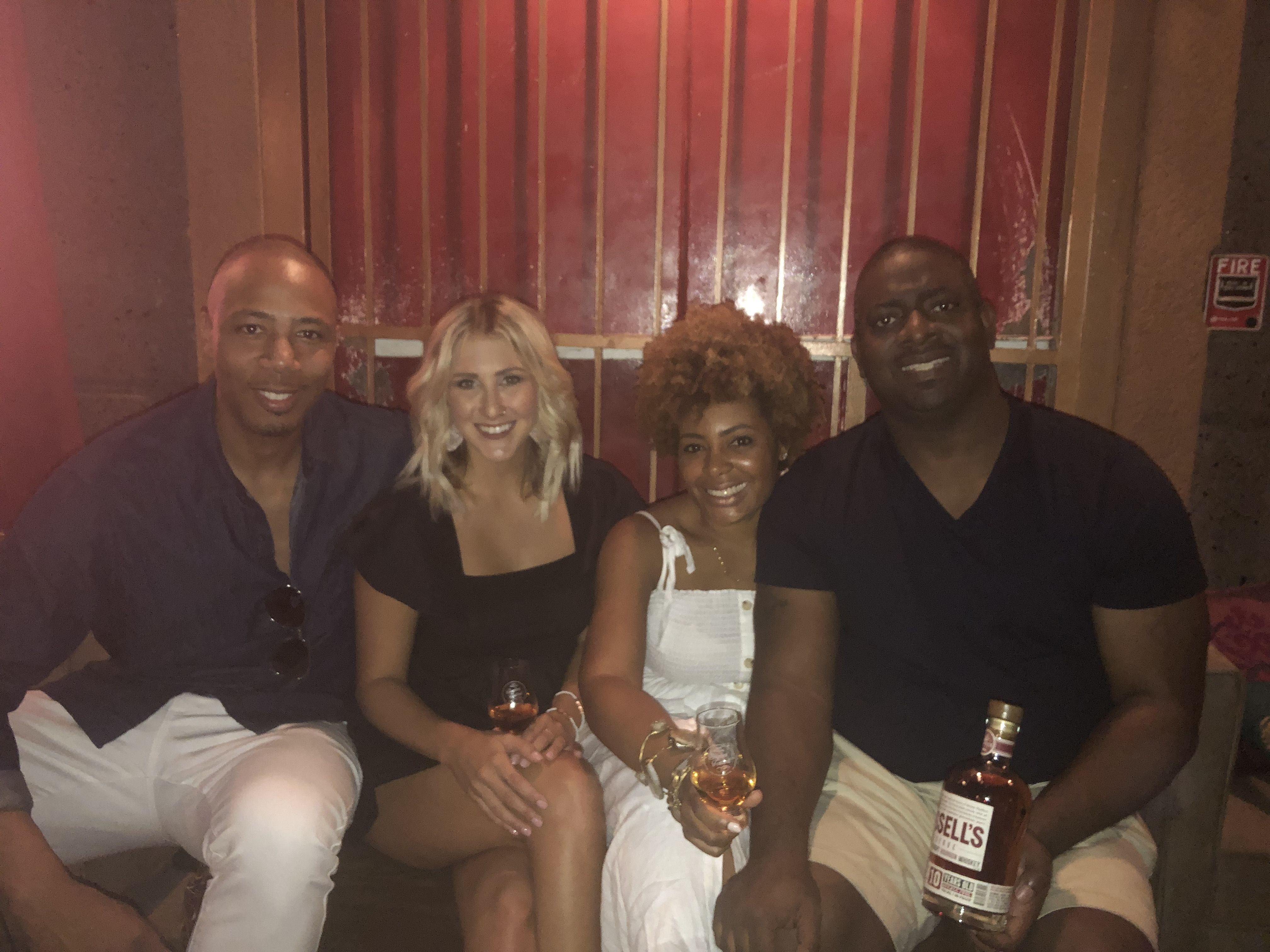 From left to right:Mikal Anderson, CEO of Equity in Education | JoAnn Street, granddaughter of Wild Turkey's Master DistillerSamara Rivers, Chief Operator of BBS | Armond Davis