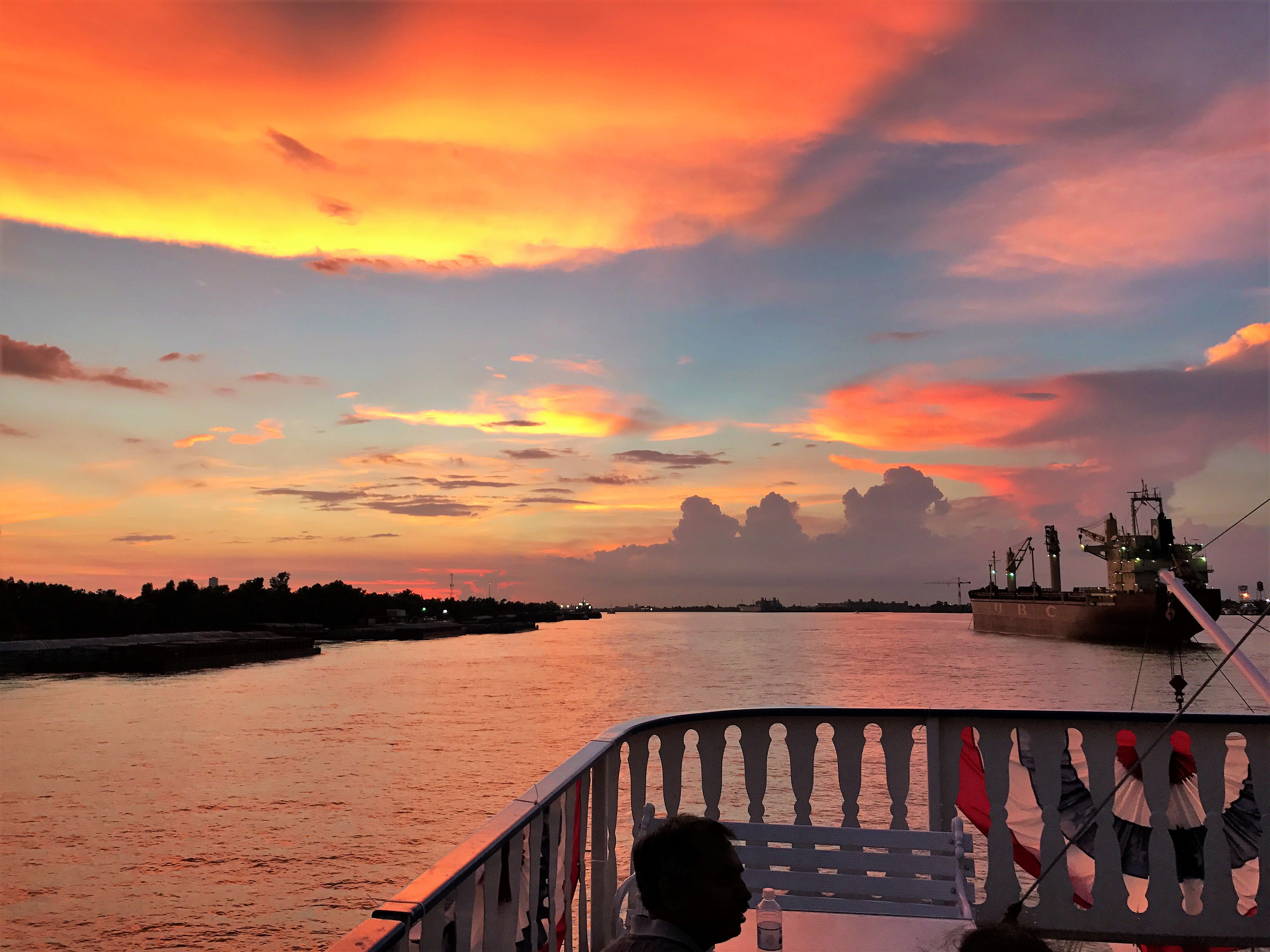 Sunset Over the Mississippi