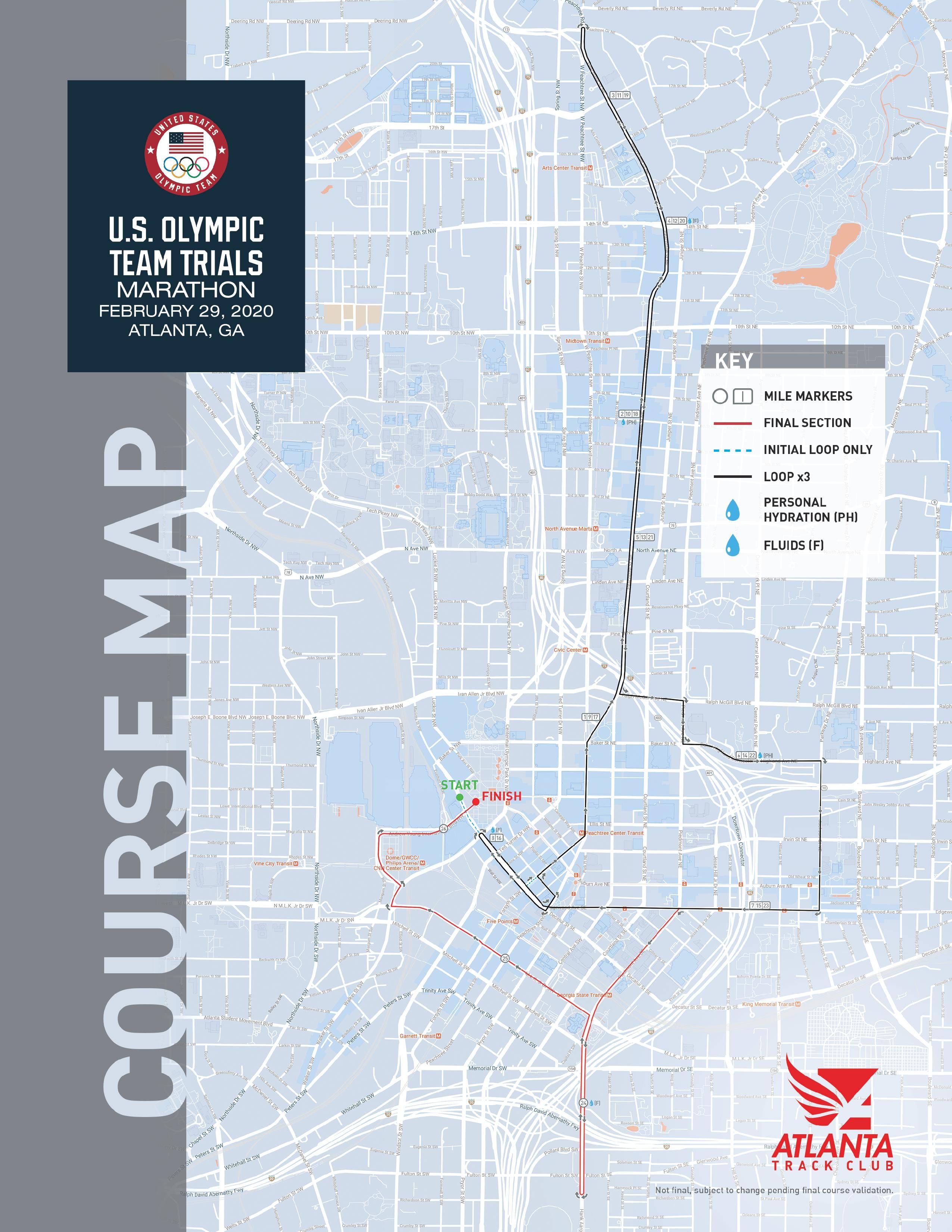 Course Adjustments Announced for 2020 U.S. Olympic Team Trials