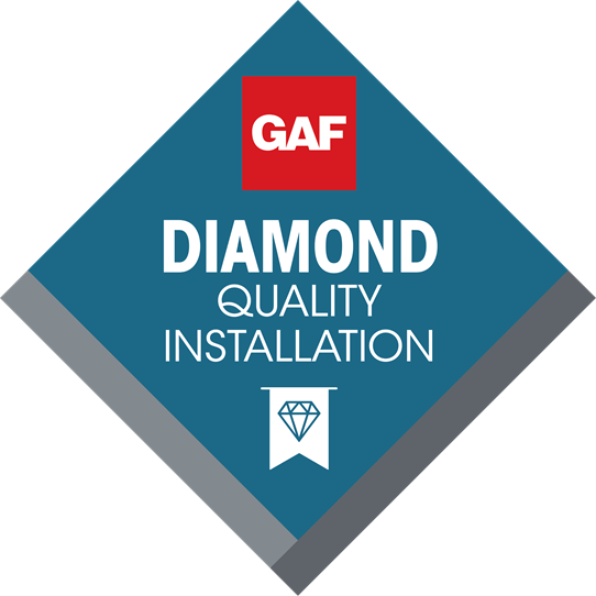 The Best Roofing Diamond Quality Installation badge