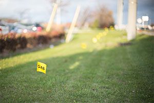 Pre-demolition Underground Utility Flag Image