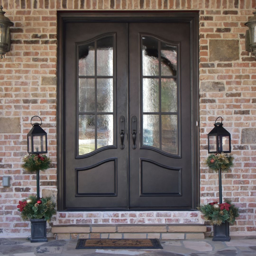 Clark Hall Iron Door with privacy glass