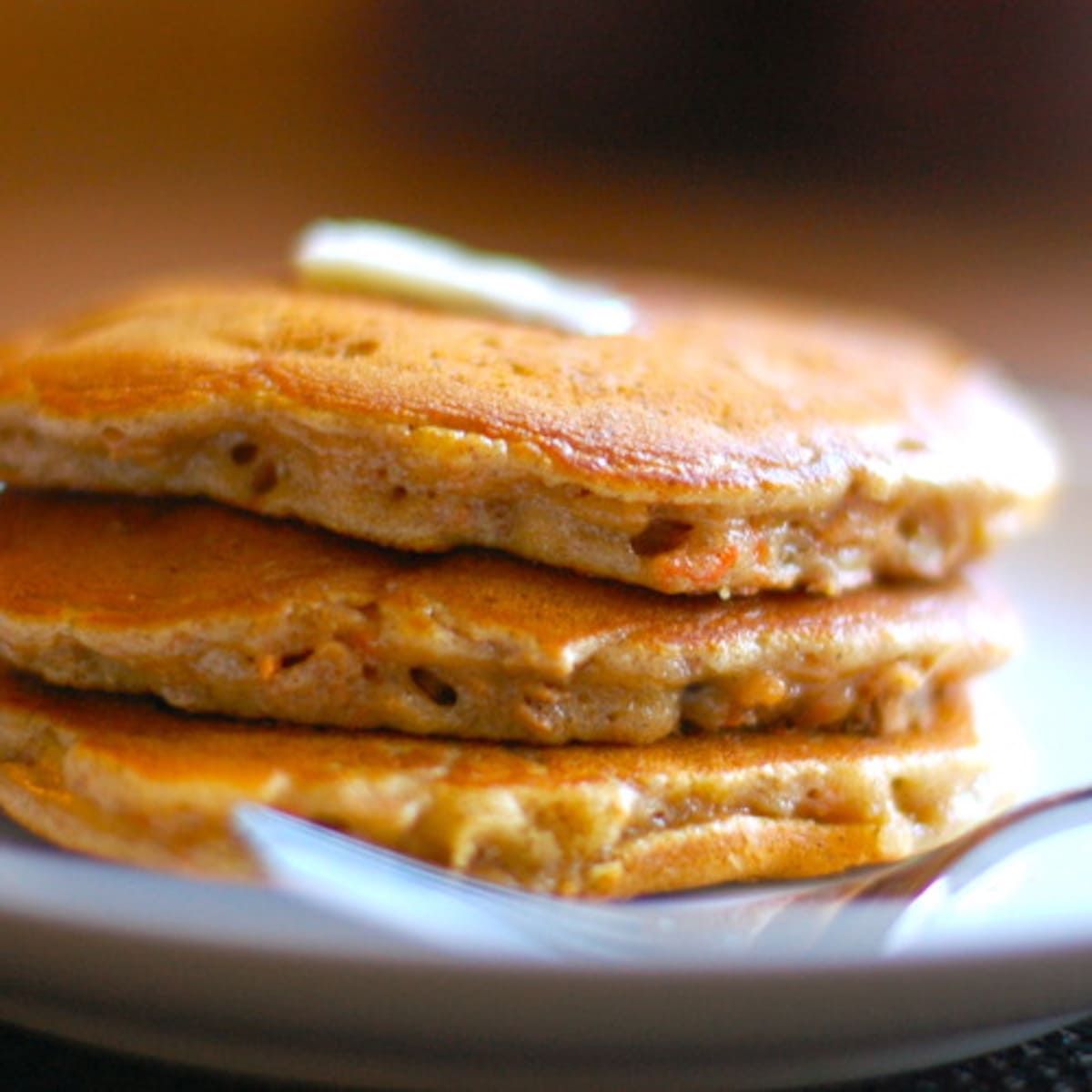 Cinnamon Apple carrot pancakes 3 stack