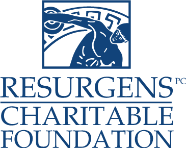 A logo for the Resurgens Charitable Foundation.