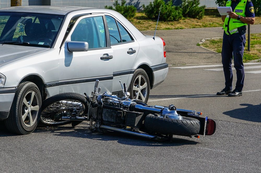 Motorcycle wreck