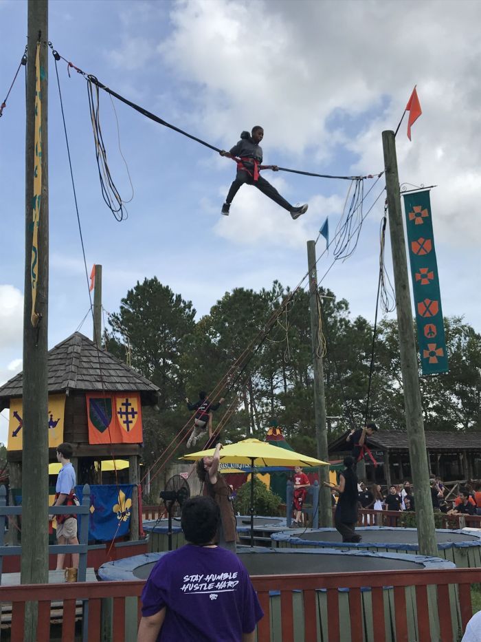 Flying at the Texas Renaissance Festival. Up, up and away. (2nd place, Action, Alexas Rocha, Humble MS)