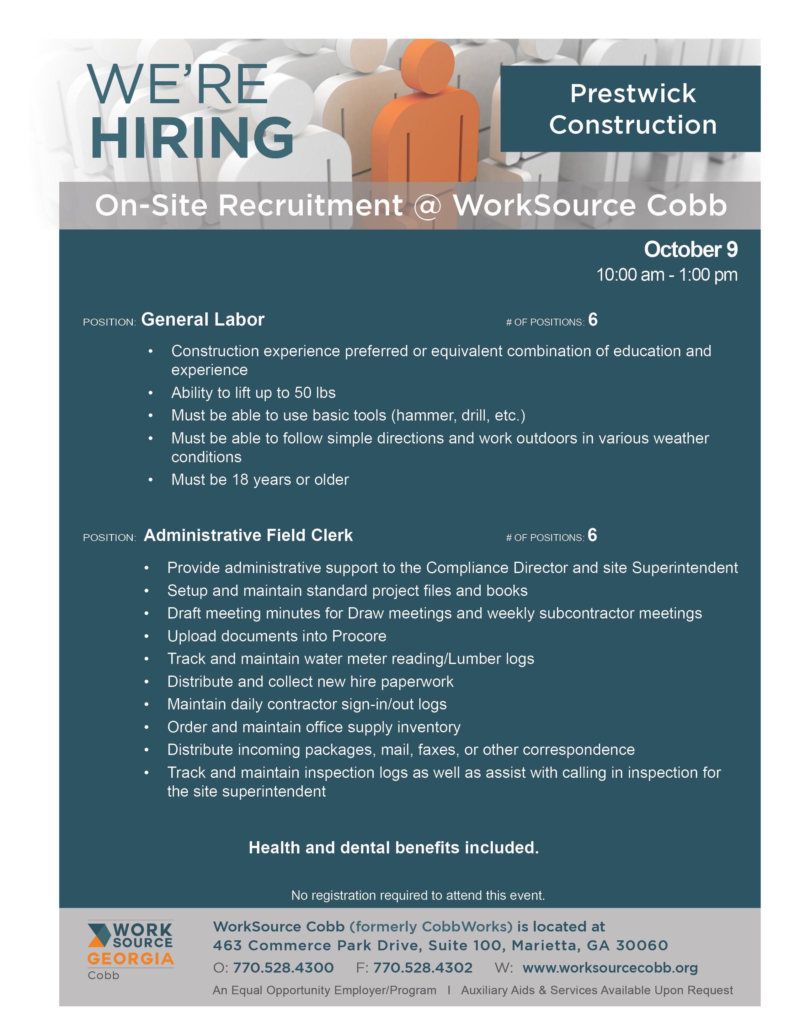 Prestwick construction recruitment on October 9