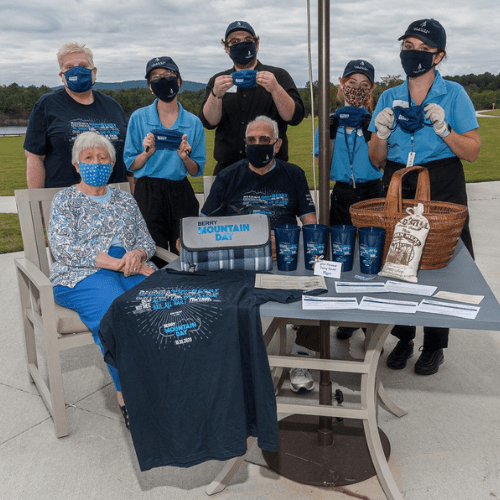 Residents and staff at The Spires at Berry College