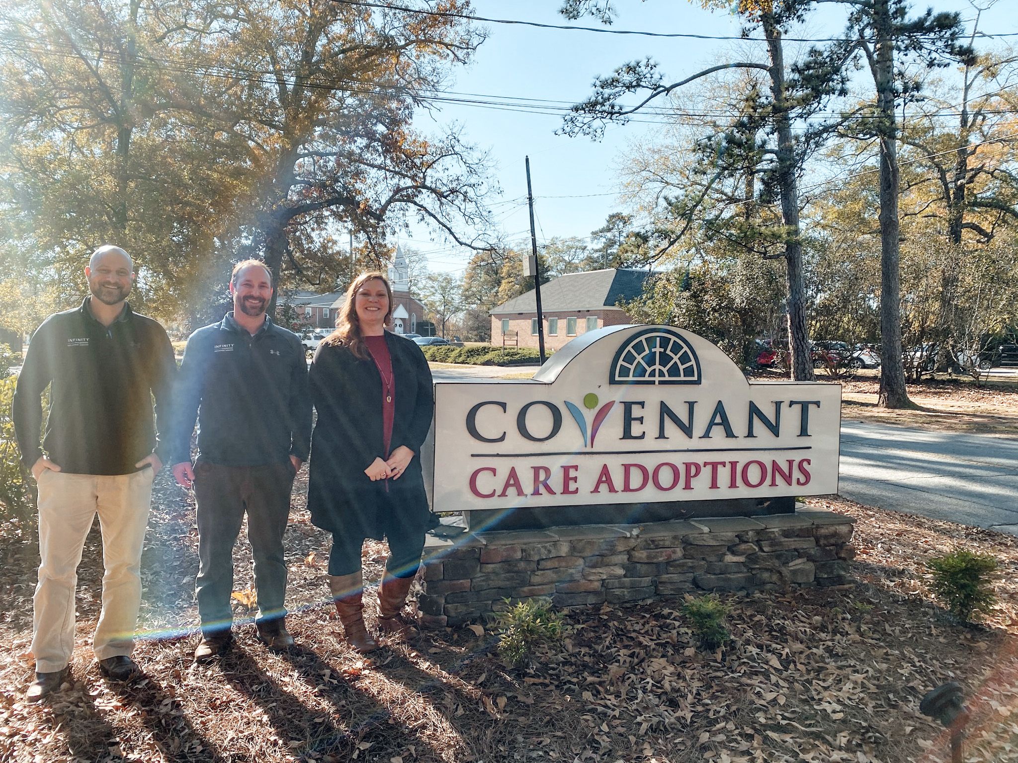 Visiting with Carol Gledhill, the Executive Director of Covenant Care