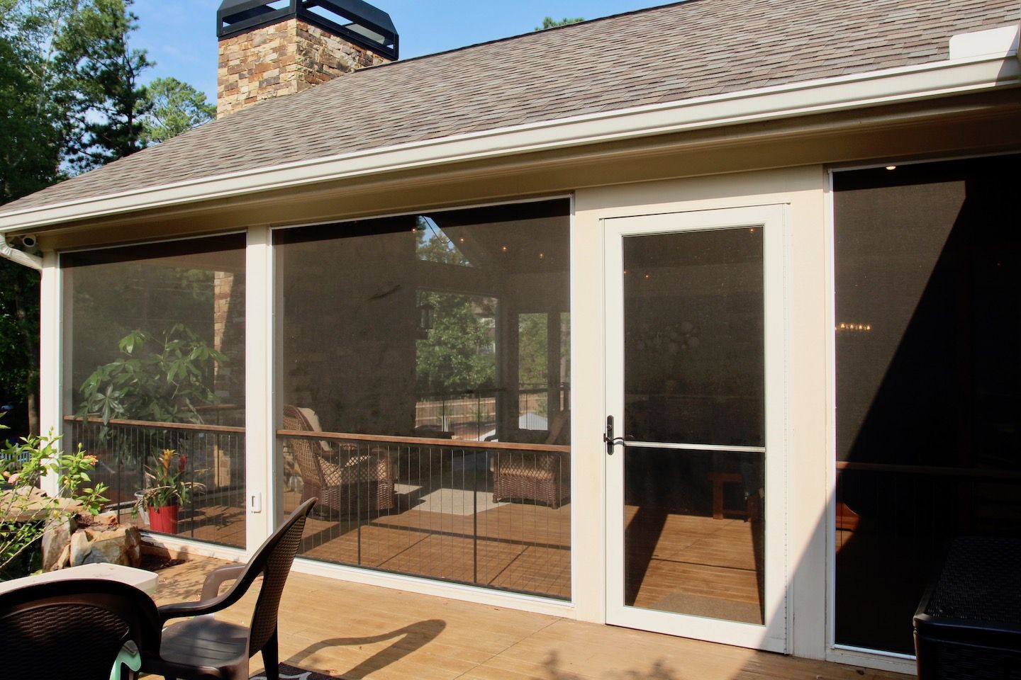 Sunroom Converted from a Screened Porch to a