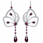 Pager to activate RHODLITE PAPILLON EARRINGS