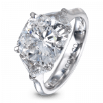 Pager to activate Cushion-Cut Diamond Solitaire