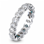 Pager to activate Round Briliant-Cut Eternity Band