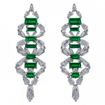 Pager to activate Emerald Diamond Earrings