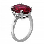 Pager to activate Solitaire Ruby Ring