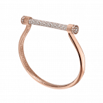 Pager to activate Estribo 3.60ct Half Pave Bangle