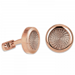 Pager to activate Circular Cufflinks Wavy Rose Background