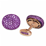 Pager to activate Kidney Purple Sapphire Cufflinks