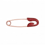 Pager to activate Rose Gold Ruby Safety Pin