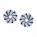 Pager to activate Infinia Pearl Blue Sapphires Earrings