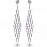 Pager to activate Diamond Chandelier Earrings