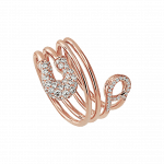 Pager to activate Rose Gold Swirl Ring