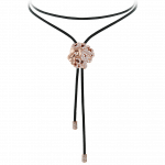 Pager to activate Zodiac Leo String Necklace Rose Gold Diamond