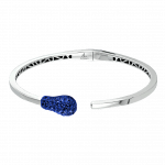 Pager to activate White Gold Sapphire Match Cuff Bracelet