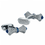 Pager to activate Diamond & Sapphire Cufflinks