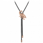 Pager to activate Zodiac Scorpio String Necklace Rose Gold