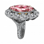 Pager to activate Pink Diamond Cocktail Ring