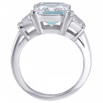 Pager to activate Emerald-Cut Diamond Solitaire