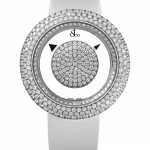 Pager to activate Brilliant Mystery Pave Diamonds White Gold (38MM)