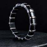 Pager to activate Hematite Bracelet 17 Stainless Steel Bars