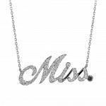 Pager to activate White Gold Miss Necklace