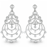 Pager to activate Chandelier Diamond Earrings