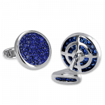 Pager to activate Circular Sapphire Cufflinks