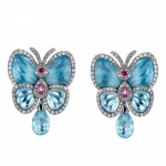 Pager to activate Blue Topaz Papillon Small Earrings