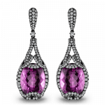 Pager to activate Amethyst Drop Earrings