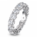 Pager to activate Round Brilliant Cut Eternity Band
