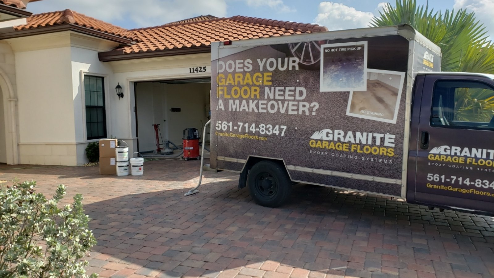 South Florida Granite Garage Floors Truck