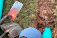 Pager Link for Removing and Reinstalling Grass on a Drainage Project