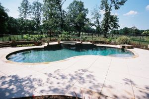 Gunite Pool with Spill Over Spa