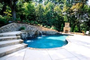 Gunite Pool with Outdoor Living Area
