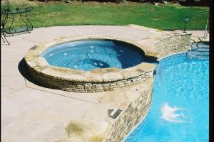 Vinyl Pool with Spa Addition