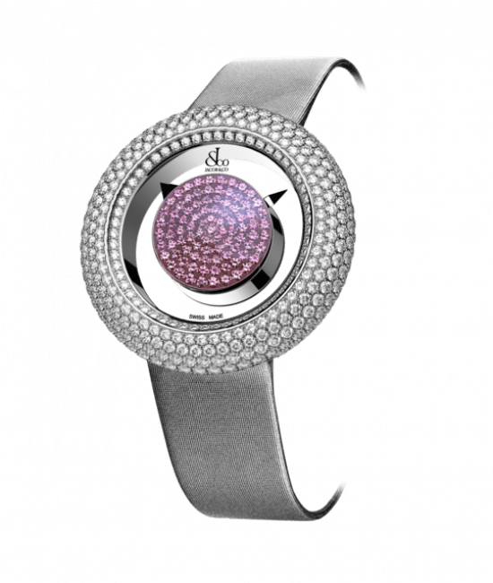 Brilliant Mystery Baguette Pave Diamonds And Pink Sapphires (38MM)