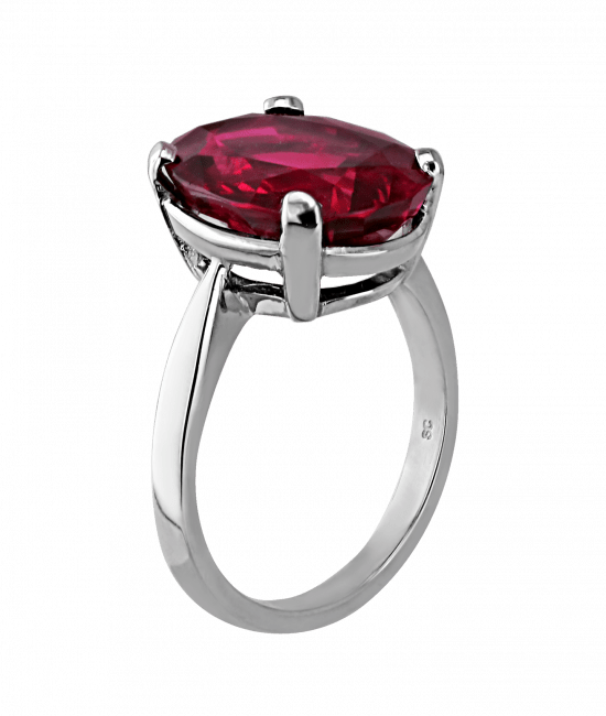 Solitaire Ruby Ring