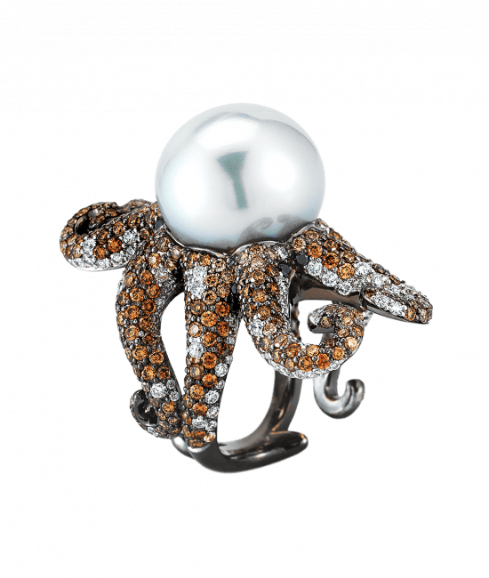 Pearl Octopus Ring | Jacob & Co