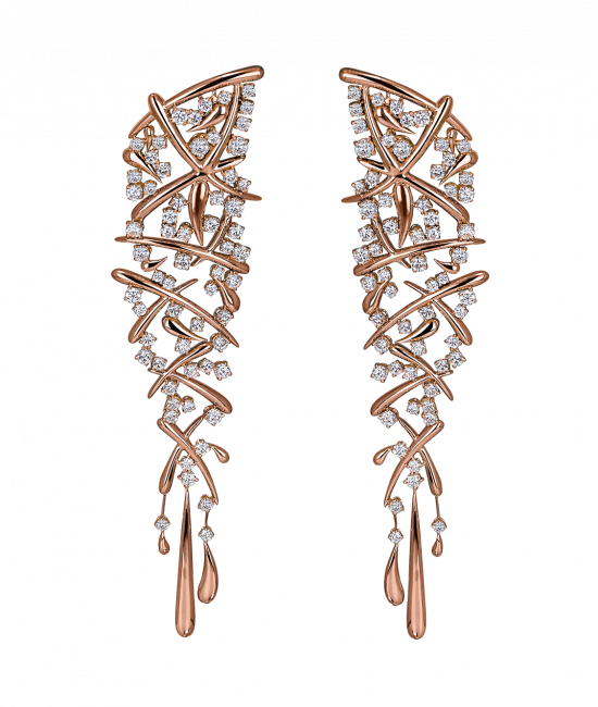 Rose Gold Carnivale Earrings