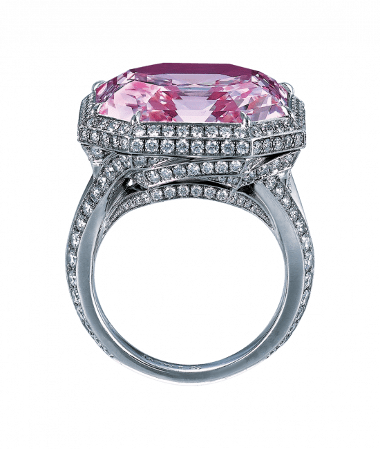 Fancy Intense Purple Pink Diamond Ring